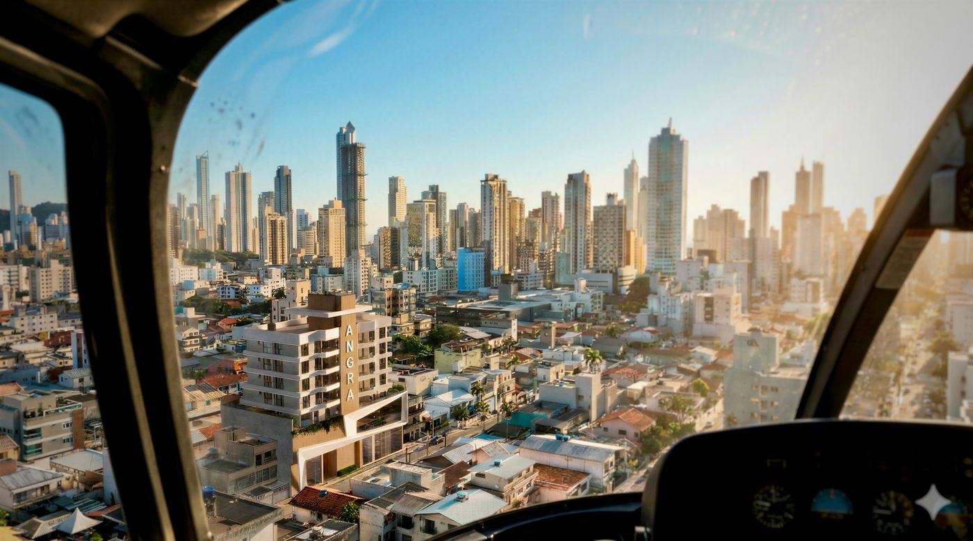 Angra, Inserção vista do helicóptero