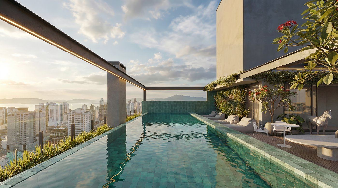Easy, Piscina no rooftop