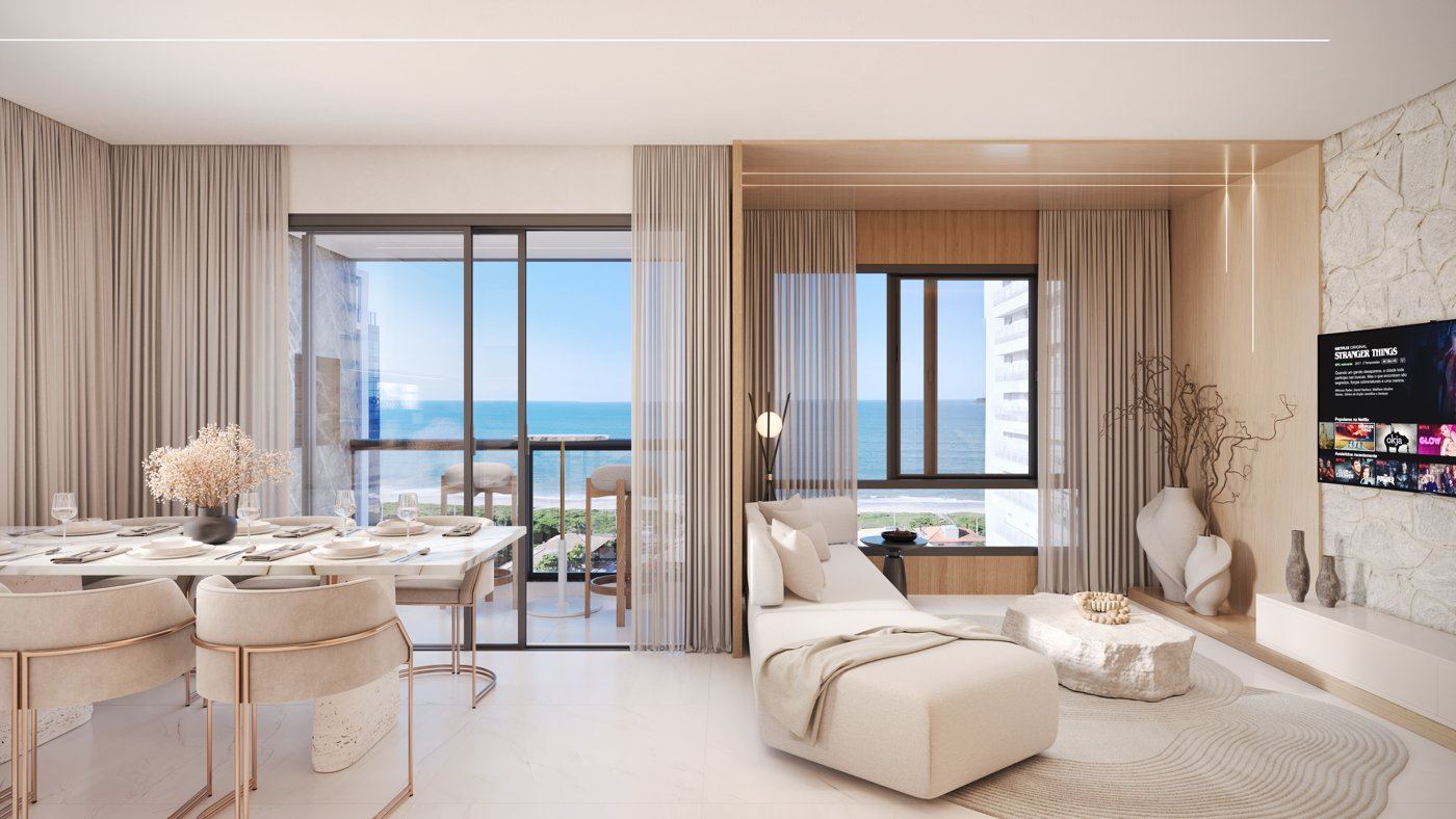 Palazzo di Venezia, Living com vista para o mar